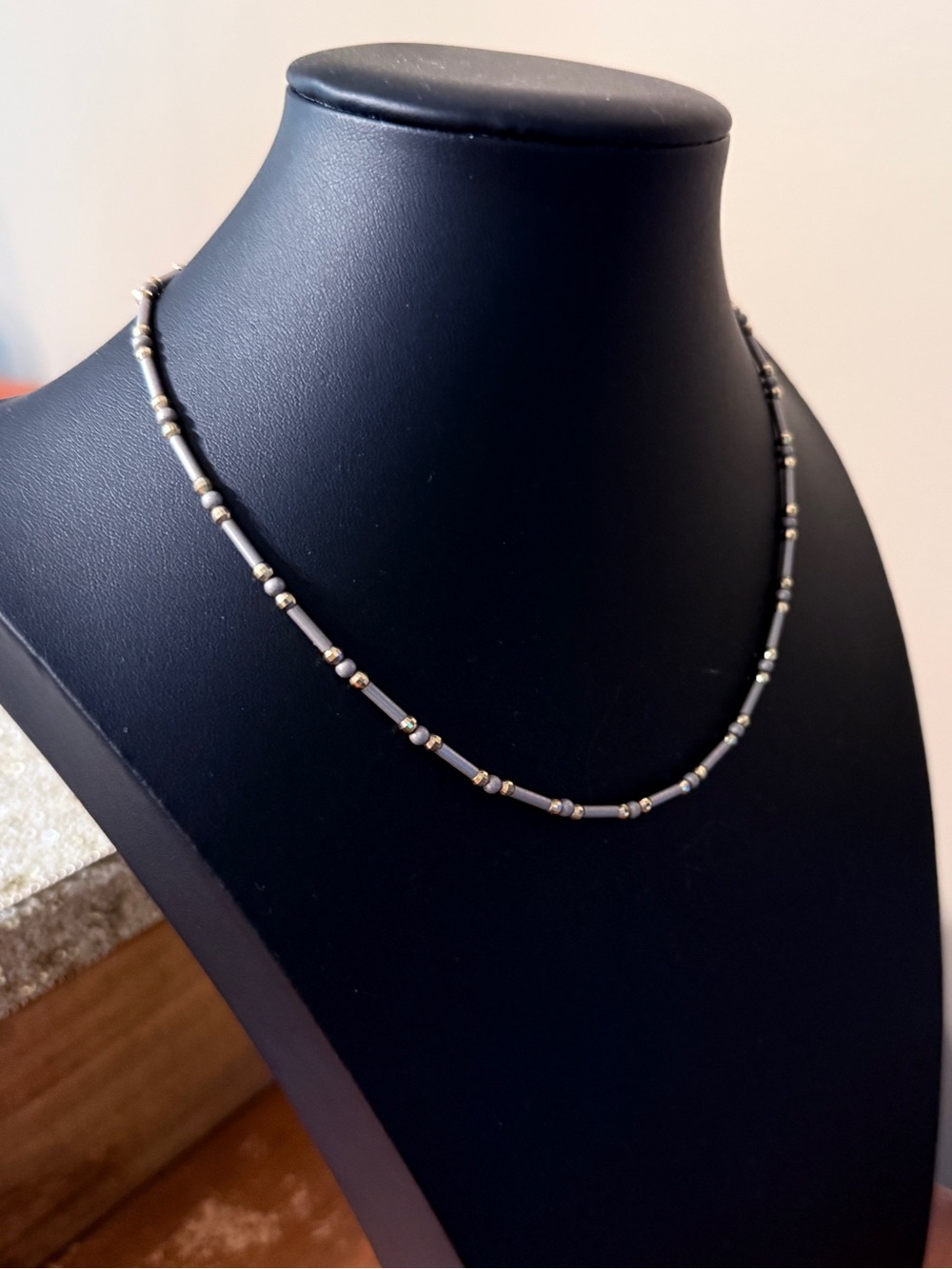 14k gold and white gold necklace